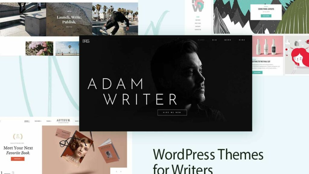 wordpress themes for authors